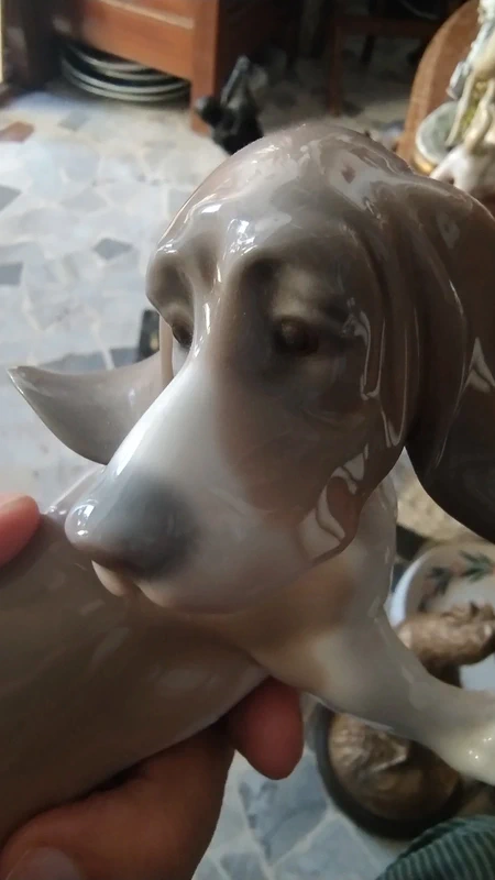 cane bassotto bassethound porcellana lladro cane bassotto bassethound porcellana lladro