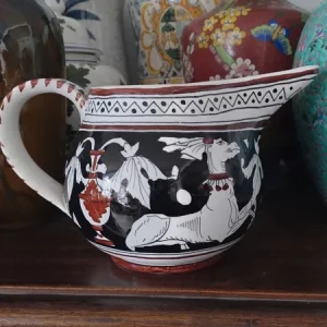 caraffa brocca ceramica caber siena italy