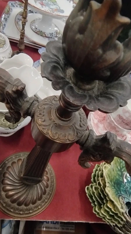 candelabro candeliere in metallo tre fiamme candelabro candeliere in metallo tre fiamme