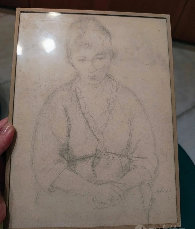 donna ragazza carboncino quadro su carta donna ragazza carboncino quadro su carta