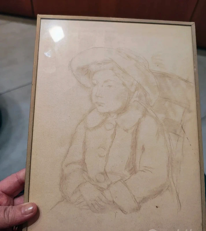 donna ragazza carboncino quadro su carta donna ragazza carboncino quadro su carta