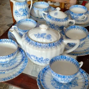 servizio porcellana thè tè china blau marchi diversi per 6 persone