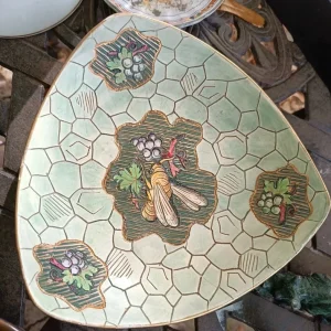 ciotola vintage ape e uva deruta italy