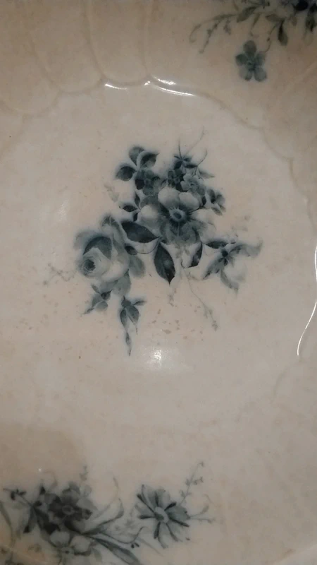 ciotola con manici fiori blu villeroy & boch antico ciotola con manici fiori blu villeroy & boch antico