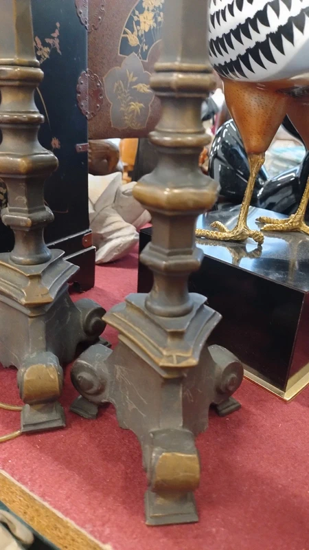 coppia candelabro candeliere in metallo coppia candelabro candeliere in metallo