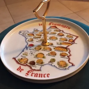 servizio 6 piatto con alzatina formaggio les fromages de france