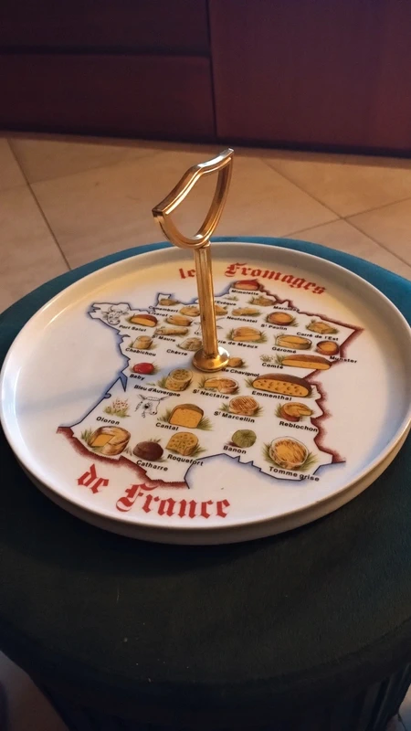 servizio 6 piatto con alzatina formaggio les fromages de france servizio 6 piatto con alzatina formaggio les fromages de france