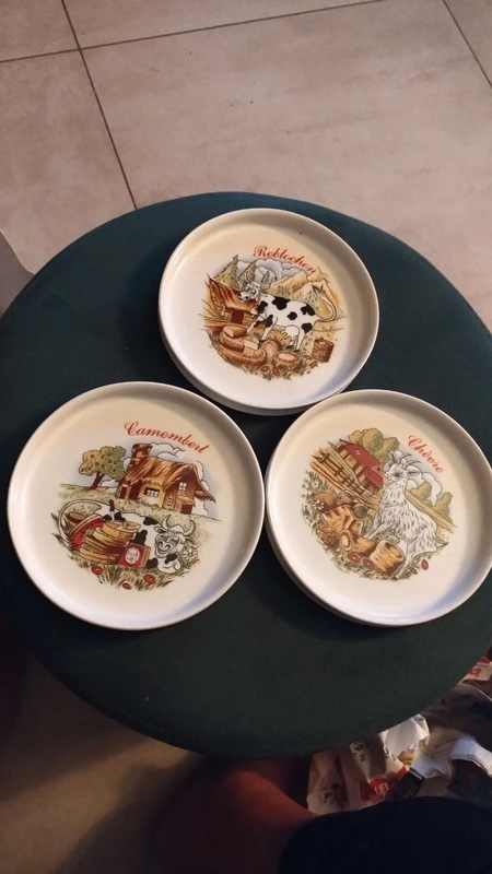 servizio 6 piatto con alzatina formaggio les fromages de france servizio 6 piatto con alzatina formaggio les fromages de france