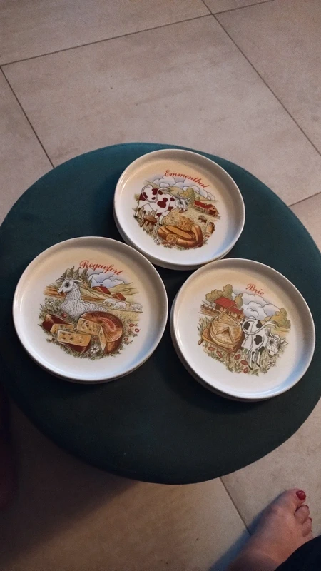 servizio 6 piatto con alzatina formaggio les fromages de france servizio 6 piatto con alzatina formaggio les fromages de france