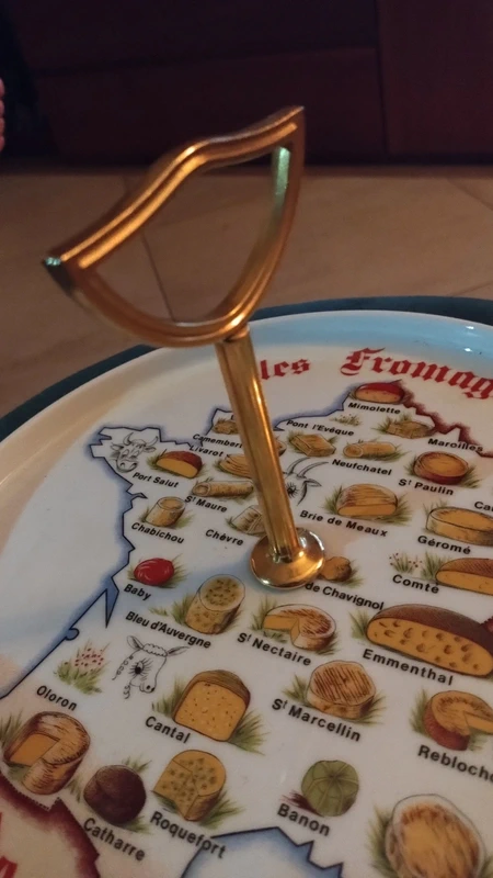 servizio 6 piatto con alzatina formaggio les fromages de france servizio 6 piatto con alzatina formaggio les fromages de france