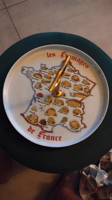 servizio 6 piatto con alzatina formaggio les fromages de france servizio 6 piatto con alzatina formaggio les fromages de france