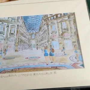 art collection watercolor acquarello milano galleria a firma giuseppe carone