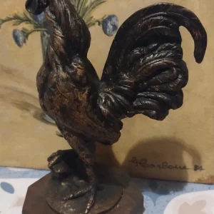 gallo in bronzo