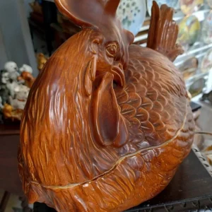 gallina in maiolica per cottura cibi italy