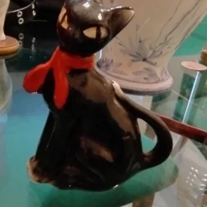 gatto nero bottiglia maraschino vintage