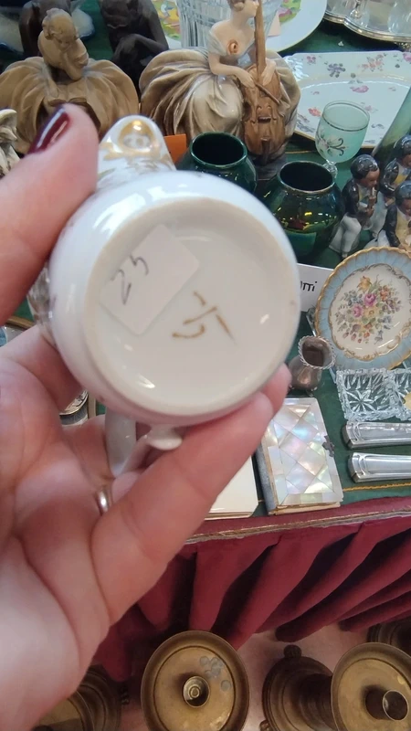 lattiera porcellana dipinta mano lattiera porcellana dipinta mano