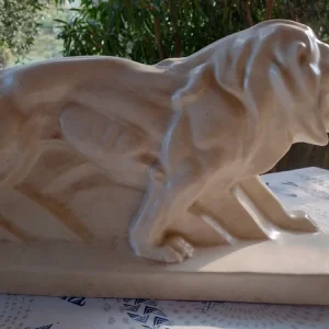 leone in ceramica craquelé peugeot