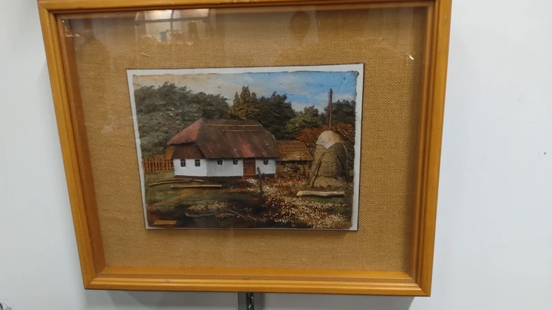 coppia quadro materico raffigurante casale casa campagna cottage rurale coppia quadro materico raffigurante casale casa campagna cottage rurale