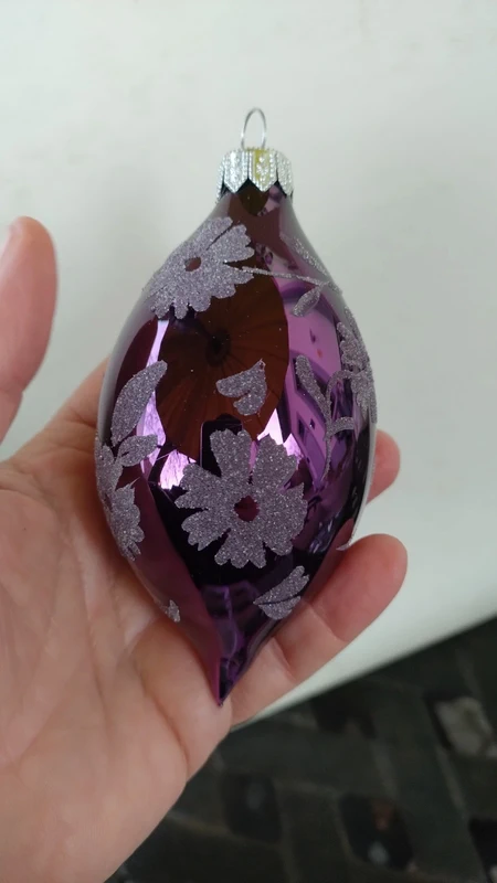 set 6 palle di natale vetro soffiato viola ichendorf milano set 6 palle di natale vetro soffiato viola ichendorf milano