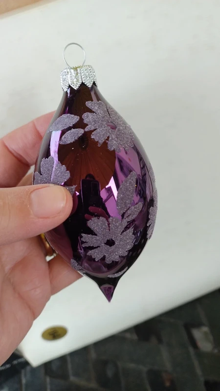 set 6 palle di natale vetro soffiato viola ichendorf milano set 6 palle di natale vetro soffiato viola ichendorf milano