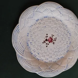 set piatto ceramica francese antico tipo sarreguemines