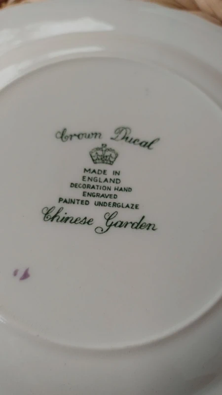 piatto piattino crown ducal england chinese garden piatto piattino crown ducal england chinese garden