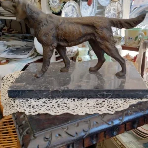 bronzo cane caccia setter