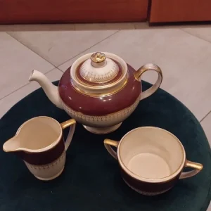 set teiera con lattiera e zuccherriera made in england simpson