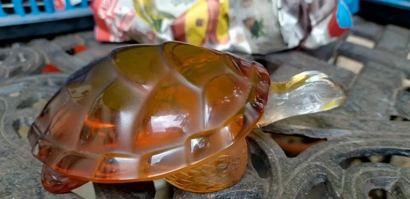 tartaruga ambrata caroline vetro lalique antica tartaruga ambrata caroline vetro lalique antica