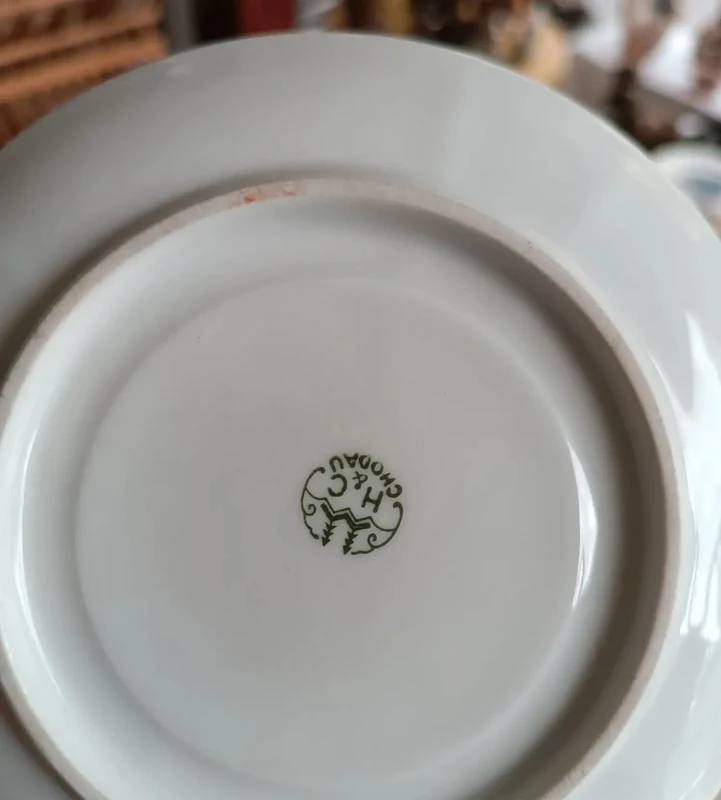 tazza thè tè fiori arancioni h&c chodau czechoslovakia tazza thè tè fiori arancioni h&c chodau czechoslovakia