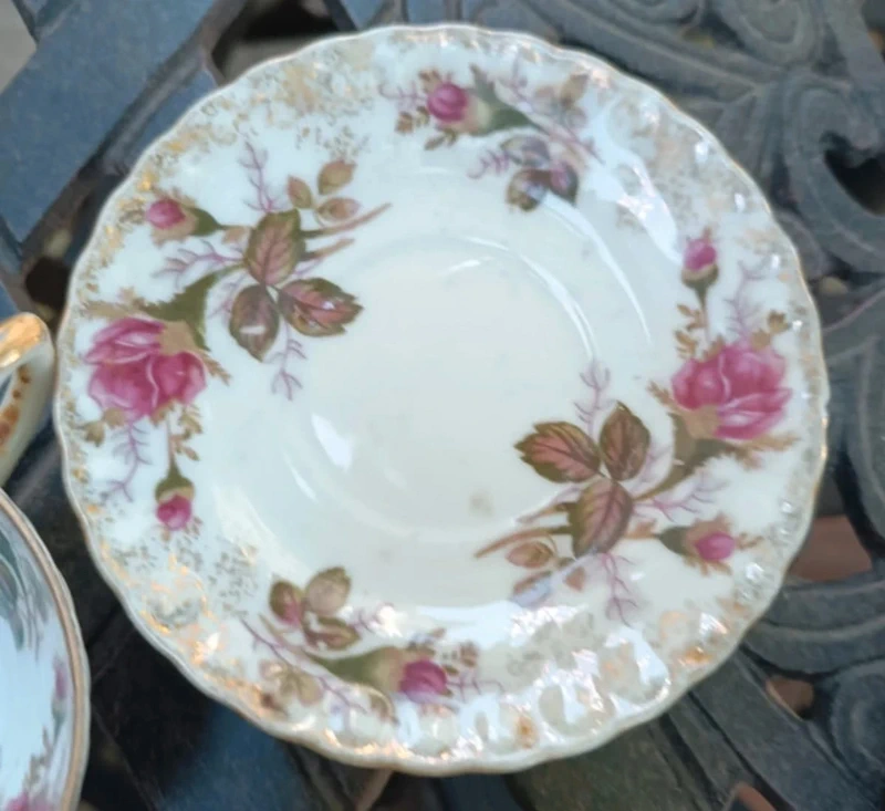 antica tazza caffè royal con decoro bocciolo rosa antica tazza caffè royal con decoro bocciolo rosa