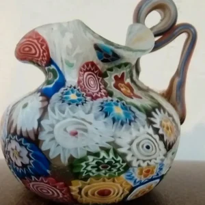 piccola vaso millefiori vetro murrino murrina murano