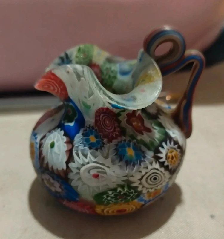 piccola vaso millefiori vetro murrino murrina murano piccola vaso millefiori vetro murrino murrina murano