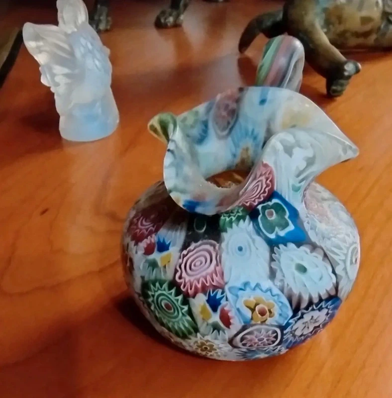 piccola vaso millefiori vetro murrino murrina murano piccola vaso millefiori vetro murrino murrina murano