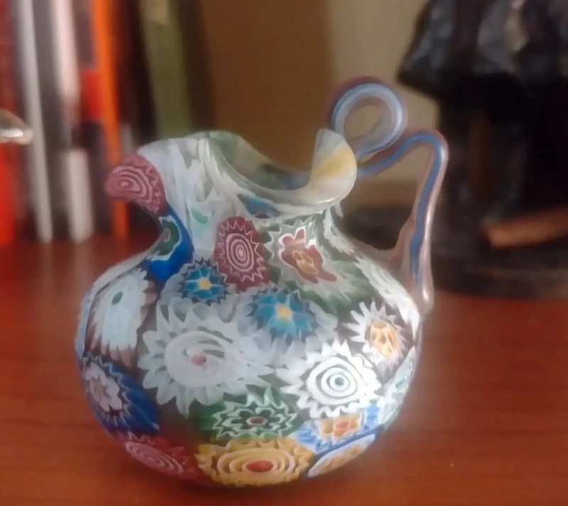 piccola vaso millefiori vetro murrino murrina murano piccola vaso millefiori vetro murrino murrina murano