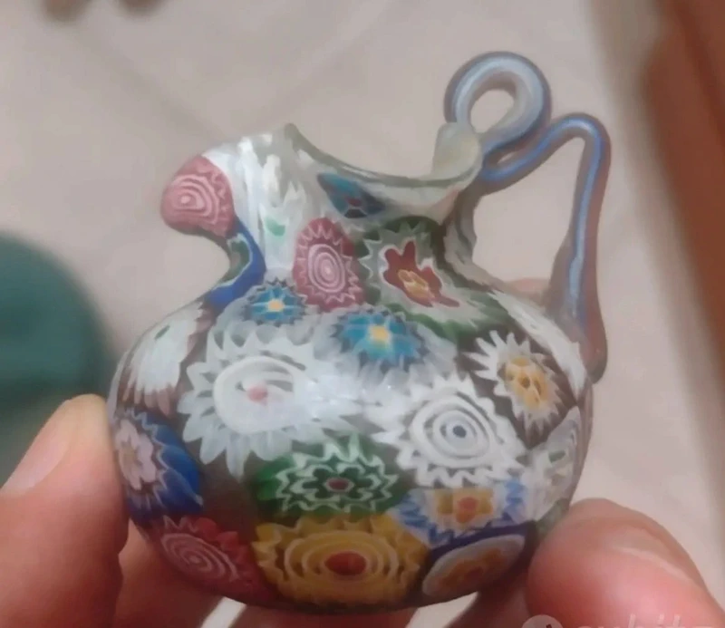 piccola vaso millefiori vetro murrino murrina murano piccola vaso millefiori vetro murrino murrina murano