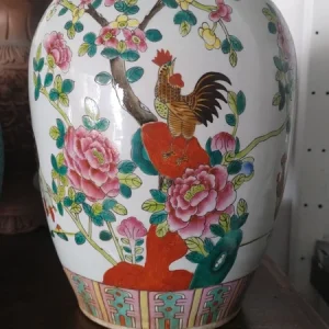 grande vaso vintage porcellana cinese decorato
