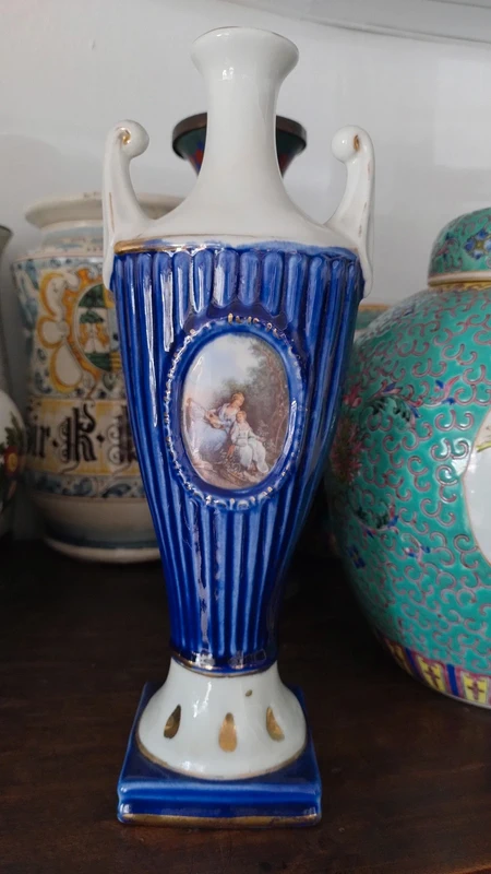 vaso classico porcellana dipinto a mano italy vaso classico porcellana dipinto a mano italy