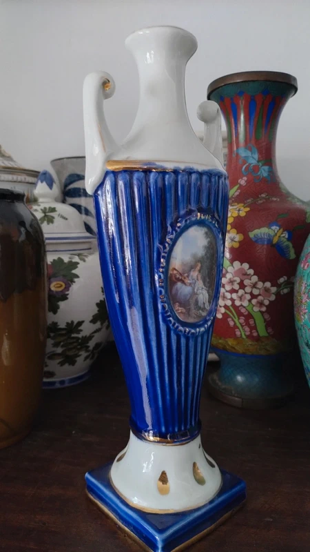 vaso classico porcellana dipinto a mano italy vaso classico porcellana dipinto a mano italy