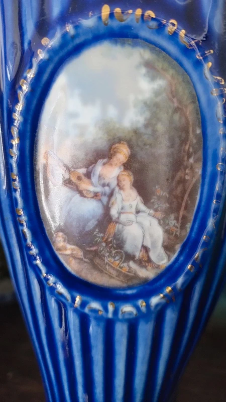 vaso classico porcellana dipinto a mano italy vaso classico porcellana dipinto a mano italy