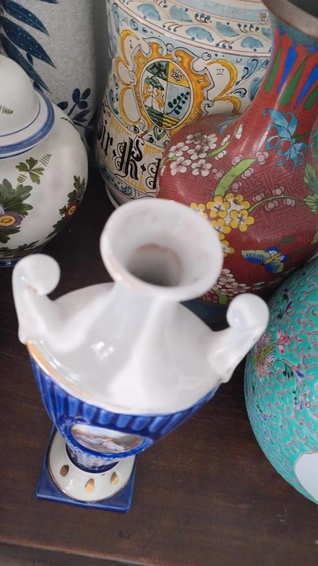 vaso classico porcellana dipinto a mano italy vaso classico porcellana dipinto a mano italy