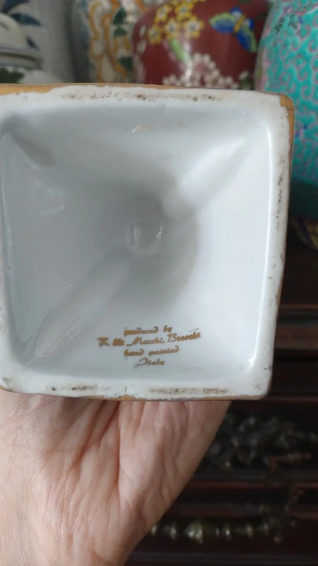 vaso classico porcellana dipinto a mano italy vaso classico porcellana dipinto a mano italy