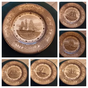 collezione servizio piatto wedgwood "the american clipper ship plates"