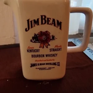 boccale caraffa brocca da collezione whiskey jim beam anni 70 vintage ceramica