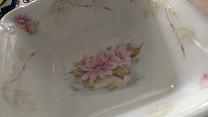 ciotola svuota tasche limoges fiori rosa ciotola svuota tasche limoges fiori rosa