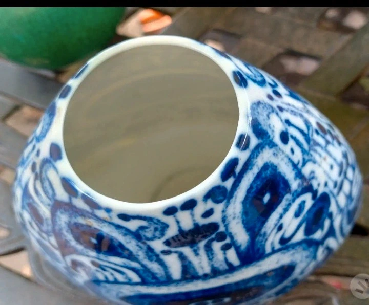 vaso bianco blu fustenberg vaso bianco blu fustenberg