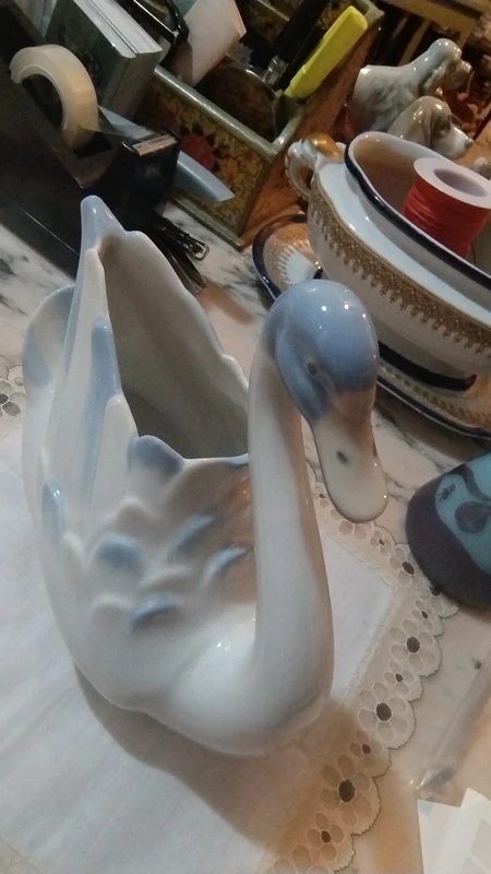 cigno vaso porcellana rex valencia hand made in spain cigno vaso porcellana rex valencia hand made in spain
