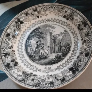 piatto ceramica montereau les poires louis lebeuf