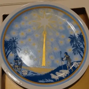 piatto natale porcellana arzberg 1984 design hallett