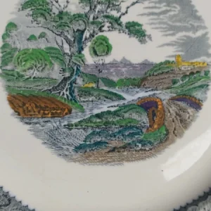piatto woodland moses burslem england vintage